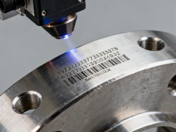 Industrial laser marking on metal components